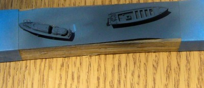 My little boat loose in it's tape