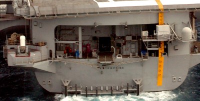 View of the fantail as it appeard on August 31, 2003. [Cropped USN photo]