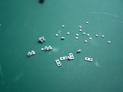 The components for the new bollards...