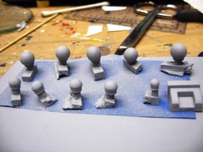 Yet more satcomm domes to add to my ever-growing inventory of home made resin parts.