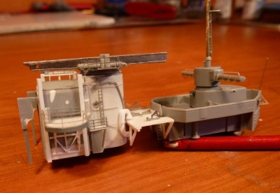 Boat platform in place, ready for painting