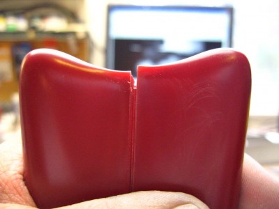 Kit's included lower hull on right, one of my spares on left.  Just a slight inconsistancy in the length huh?