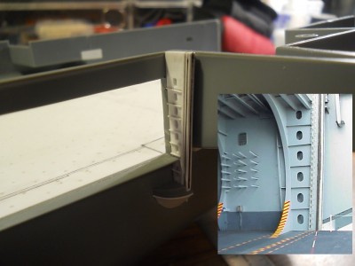 This is the #4 elevator guide aft support beam.