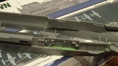 Starboard forward area, just needs a bit of toothpick love.