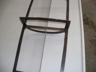 View of Frame "G" fitted and ready to be welded
