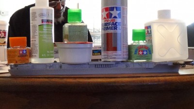 The port hull. In an attempt to try to work out the kinks...well, you get the idea.