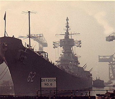 BB62 in Yokosuka, Japan - 1969