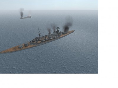 SMS Kaiser Wilhelm being sunk by HMS Hood
