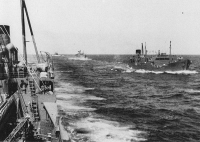 (L-R) Kyokuto, Kokuyo, Nippon & Shinkoku Maru & train enroute to PH, 12-1-41 small.jpg