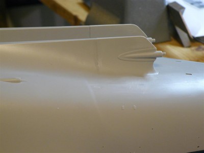 Shaft housings in place, need to putty &amp; sand