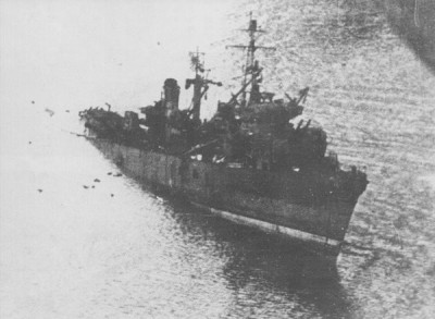 org IJN Transport landing ship No.11 at San Isidro (northwest of Leyte) 1944.jpg