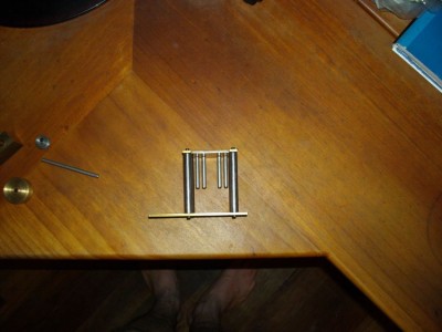 Side view of the engine frame