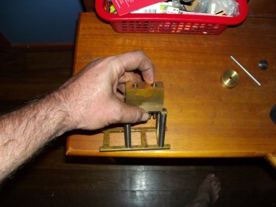 Engine frame and cylinder block together