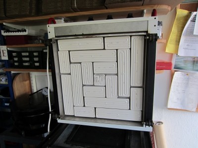 The ceramic heater elements.