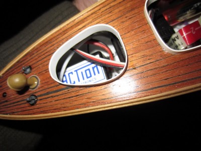 The ESC installed under the fore deck.