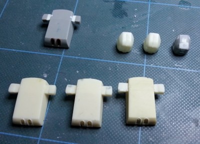 Some of the main turrets and a couple of secondary shields with the masters