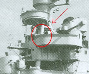 Here you see how this pic shows the presence of both the light projector and the enclosed structure: if you check the original photo (which is posted somewhere here or on the discussion on my own build) the illuminating 120mm is already installed, meaning the ship is in it's late building stages. You can see the quadripod rod is well visible and not encased as you did on your last version.
