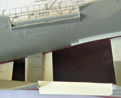 The wood decking on the port side that started it all