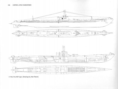 I-176 drawings, Subs of the IJN, Carpenter & Polmar 002.jpg