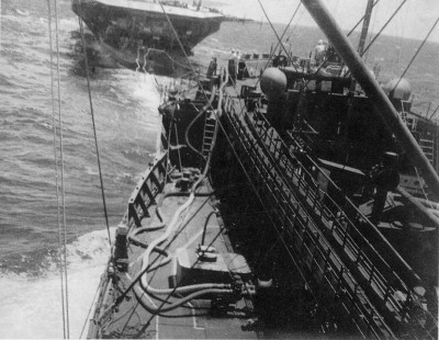 Kyokuto Maru refueling Hiryu, April 1942 small.jpg