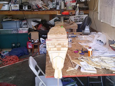 start of the dry fitting of the hull