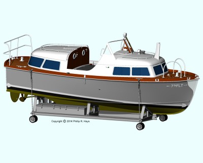 7th Flt 28 foot personnel boat oncradle 11 Aug 2014 1 small.jpg