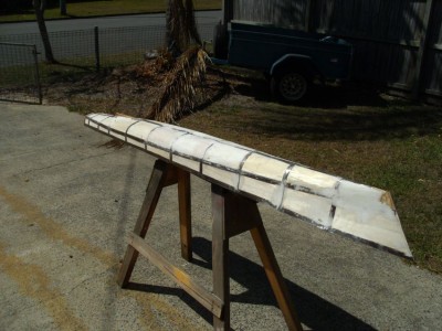 First lot of filler and sanded, getting ready to plate with the aluminium shim