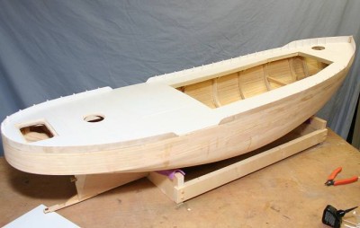 All bulwarks and most braces in place.