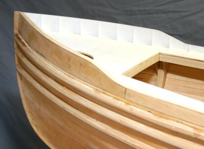 Thin cap rail strips can follow all the curves.