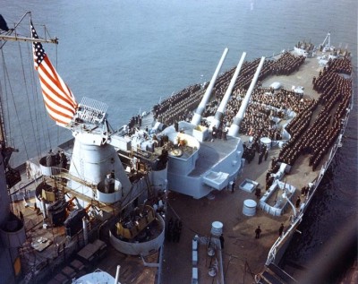 BB61 After Main Battery FC Tower 1943 with Mk. 8 Radar.jpg