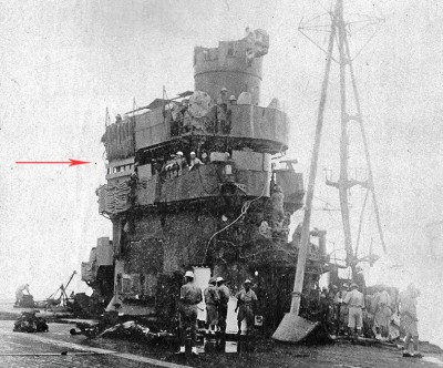 Shokaku bridge, window shields May,1942.jpg