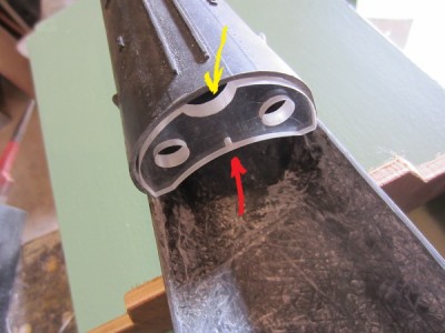 The forward bulkhead also carries the diving plane activating rod.
