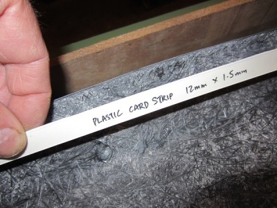 1.5mm plastic card strips were added to the aperture edge.
