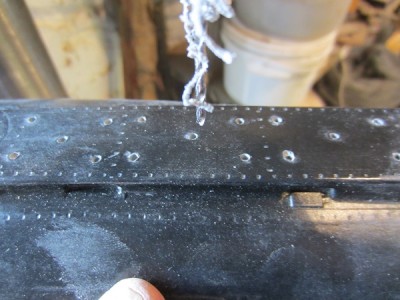 These vent holes were drilled through with a 2mm drill.