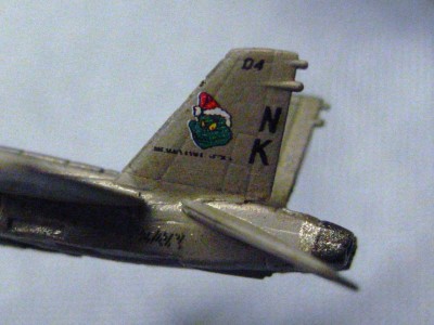 This decal is pretty cool, it was a special paintjob to celebrate Christmas with the Grinch painted on the tail.