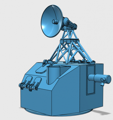 The line you see in the dish will be invisible when printed. It is there to help see the curvature of the inside of the dish.  The exterior of the dish is conical.