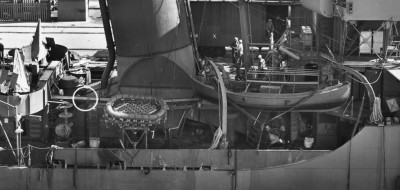 This is Benham class USS Hatch. Note the flat-ish "gussets".