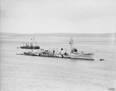 Queenstown roads. First USN DD base.