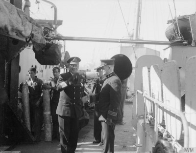 British Naval inspection of USN DD