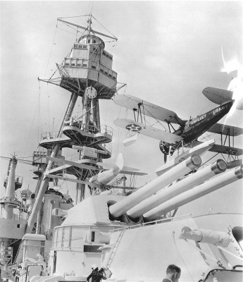 BB-38 After Turrets, Tripod Mast, & Aircraft - 30's (Large).jpg