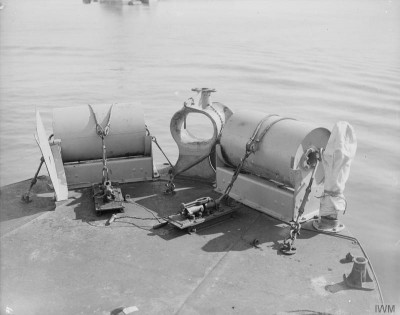 two stern charges ready.