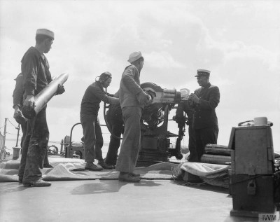 5 inch gun practice