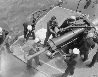5 inch gun pratice