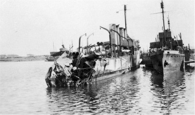 Manely after accident with depth bombs