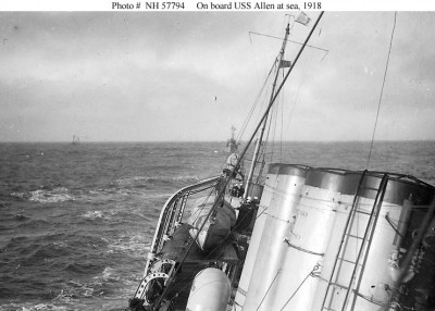 Allen rolling at sea