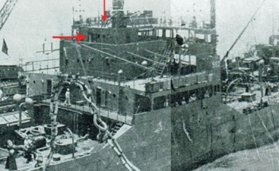 Kenyo or Kokuyo Maru bridge top access, 3-1942 - combined.jpg