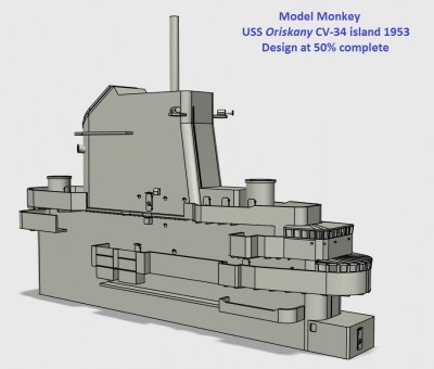 Model Monkey 1-350 USS Oriskany island 1953.jpg
