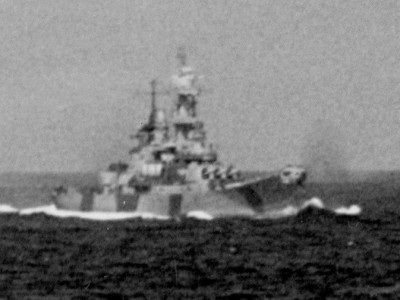 November 25, 1944.  Cropped from a larger photo showing Task Force under attack.