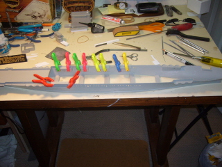 All clamped up and nowhere to go