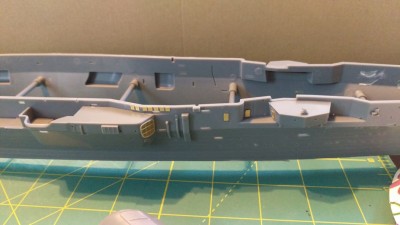 starboard forward.  The PE grate and the two plastic pieces on the side were not the easiest to line up, but I am happy with it.